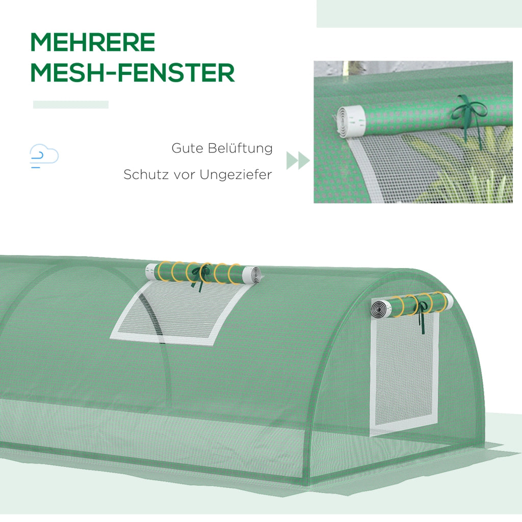 SERRA TUNNEL 200x80x45 cm Plastica Verde per esterno