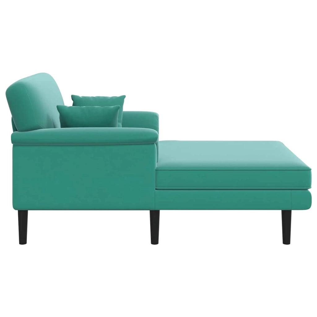 Chaise longue Turchese Velluto 42048050