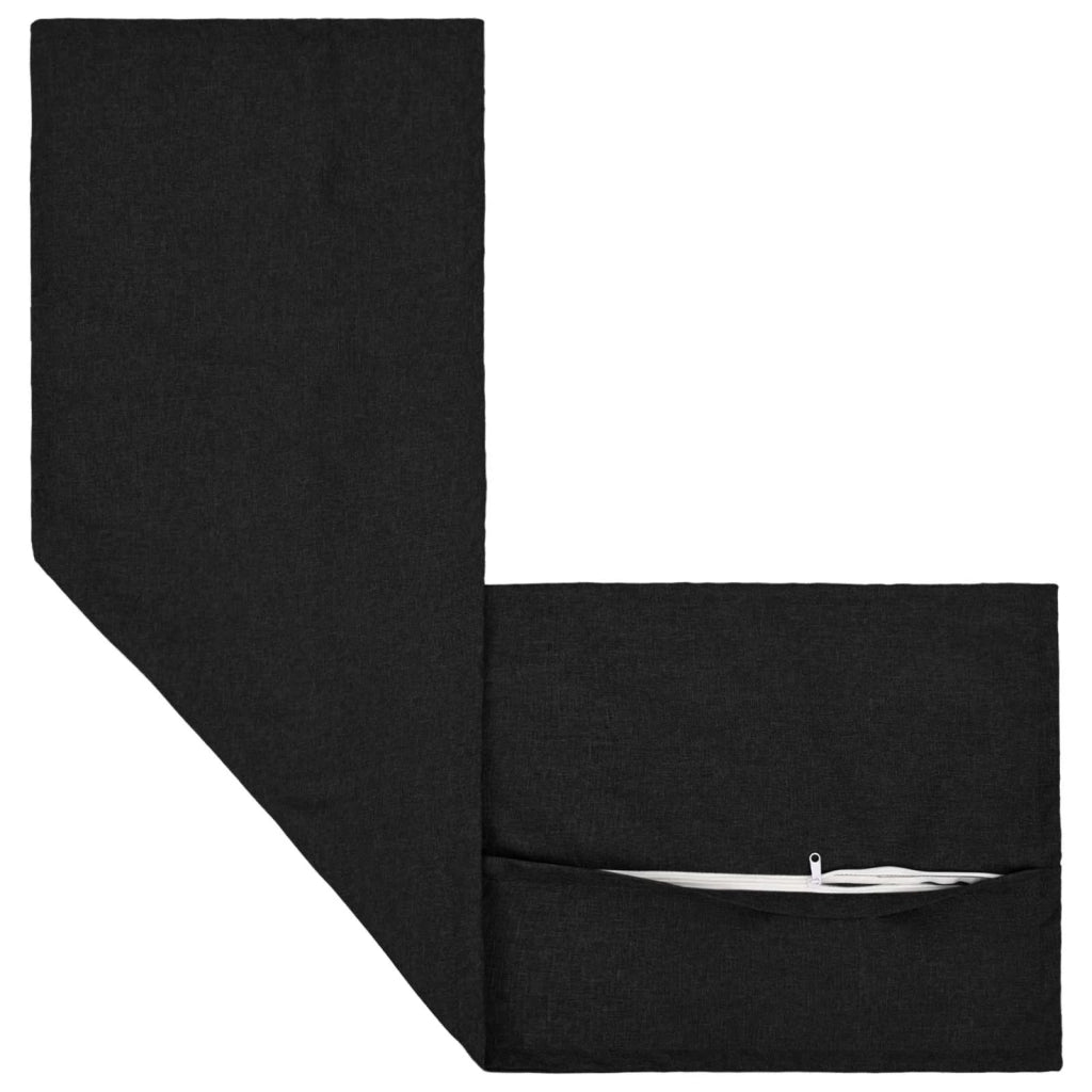 Federa HOUTEN Nero 40 x 145 cm Lino 917114