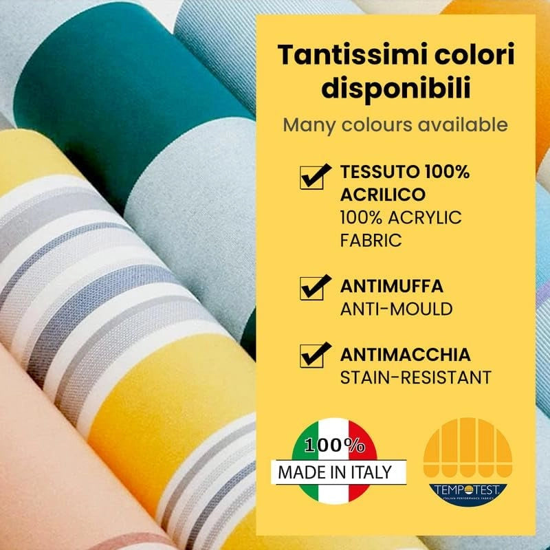 Tenda da Sole a Bracci Estensibili a Scomparsa Totale Tempotest Para' - Colore Marrone 18 - Largh. 3 x Sporgenza 2,10 - Att. Par. Arg. DX