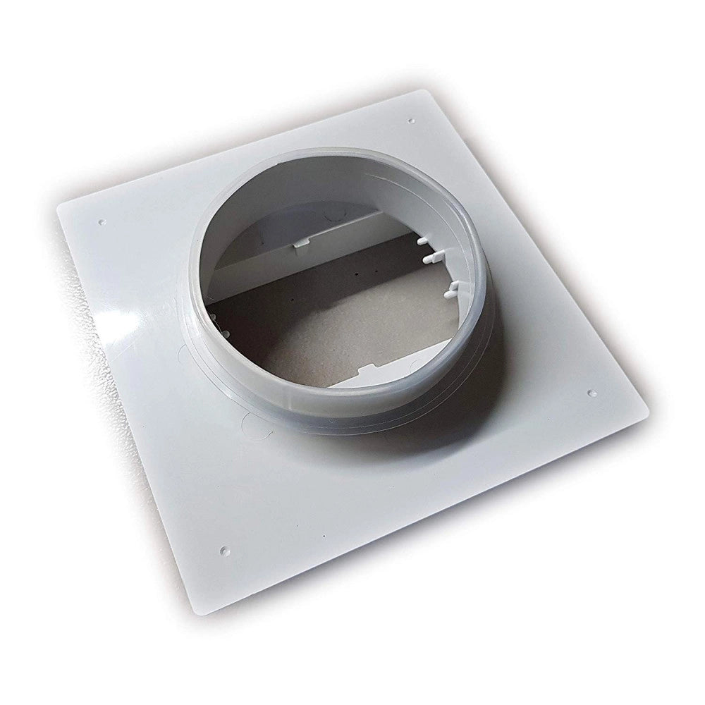 First da 125 a 150x70mm placca per passaggio a muro per tubi aerazione cappa