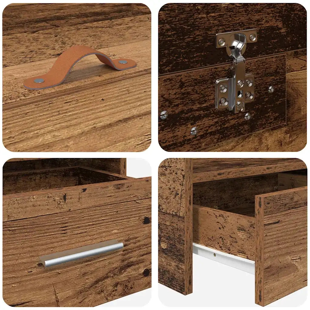 Struttura del letto Legno vecchio 90 x 200 cm Legno multistrato 3335235
