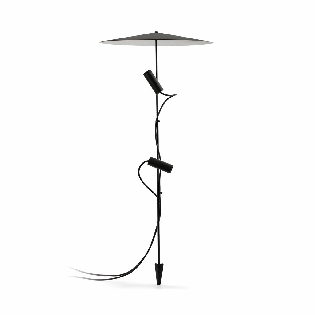 CLAP 1030 Picchetto nero 2x6W 3000K 38§ con schermo