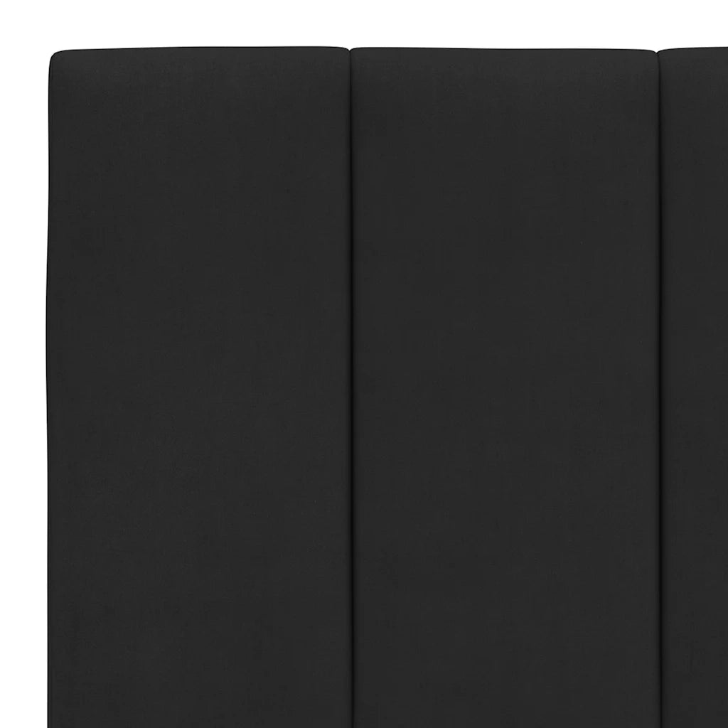 Coussin de tête de lit Hanko noir 160 cm velours