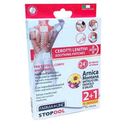 Trade Shop - Set 3 Pz Cerotti Lenitivi 9x14 Cm 24 Ore D'azione Arnica Allevia Dolori Corpo Cer5583a -
