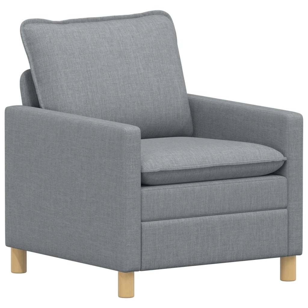 Set di divani 2 pz Grigio Chiaro Tessuto 3417059