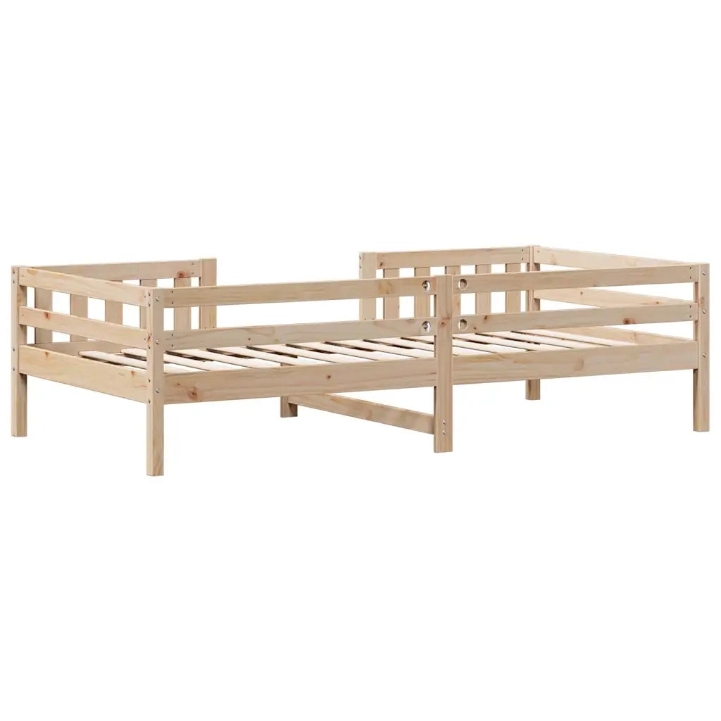 Letto senza Materasso-Struttura Letto 90x190 cm in Legno Massello di Pino 803722