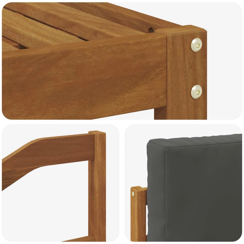 Set di divani da esterno 5 pz Naturale e Antracite 3366270