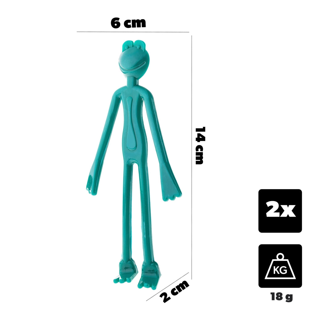 KADAX Set 2 clip fermapiante a forma di rana