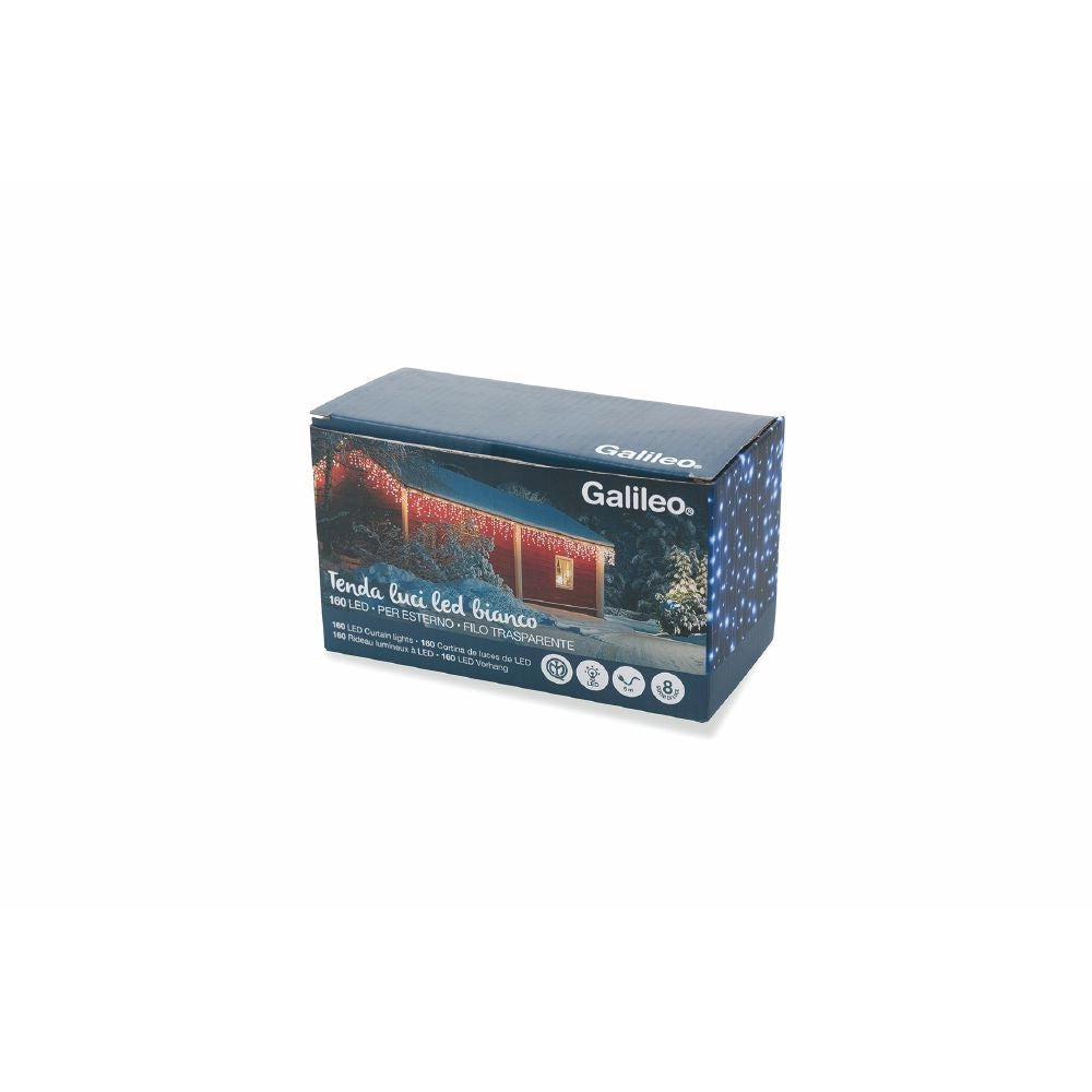 TENDA 160 LED PER USO ESTERNO BIANCO FREDDO