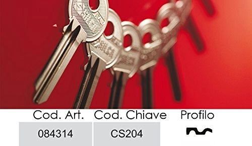 Chiave Piatta Cisa CS204 Silca Ottone Nichelato 100 Pezzi