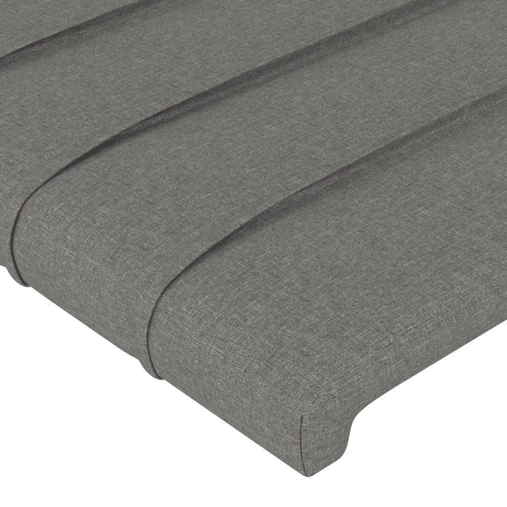 Giroletto a Molle con Materasso Grigio Scuro 180x200 cm Tessuto 3141874