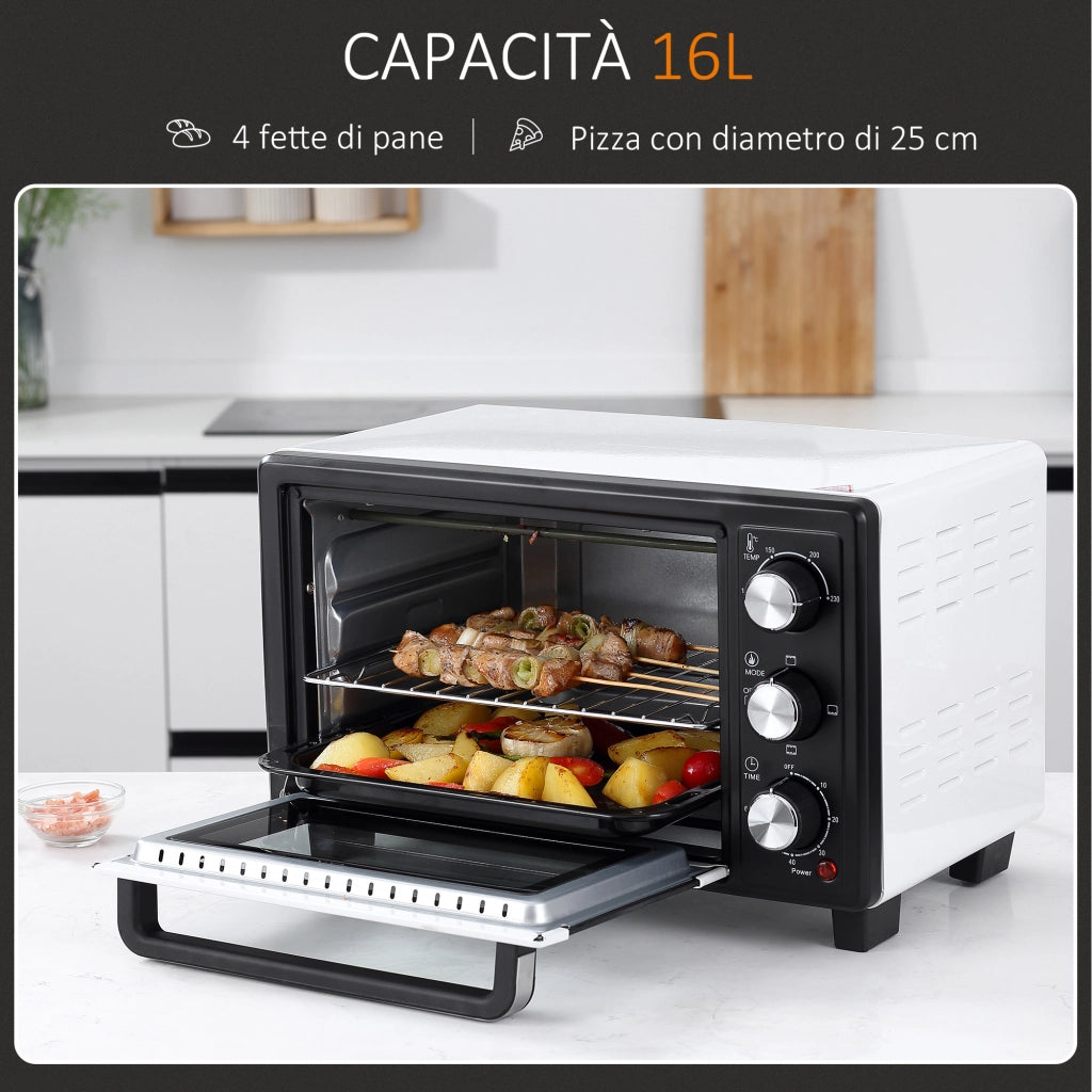 Fornetto Elettrico 16L ¨C Minimal ¨C Bianco 1400W