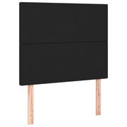 Testiera | Testata Nera 90x5x118/128 cm in Similpelle