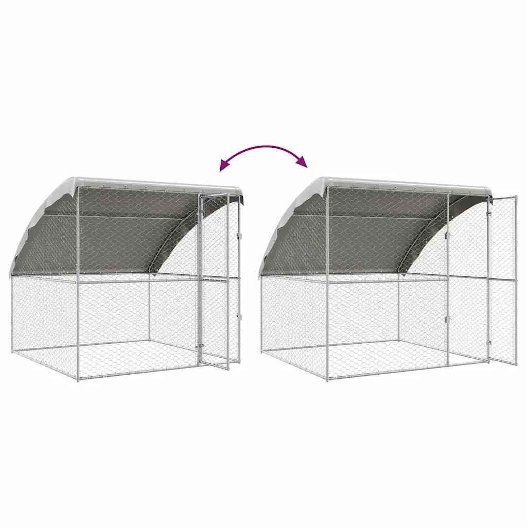 Cuccia per cani 4 pcs Argento 8 x 2 x 2 m Acciaio zincato 3368327