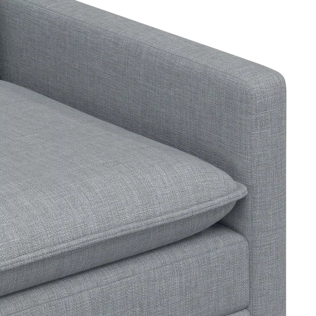 Set di divani 2 pz Grigio Chiaro Tessuto 3417059