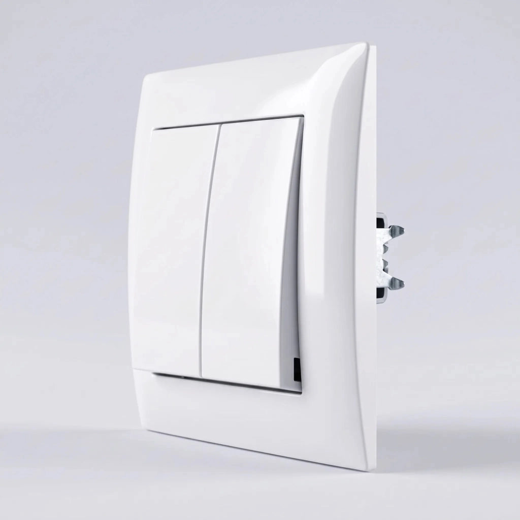 Interruttore Doppio Oste Jnh007-w White