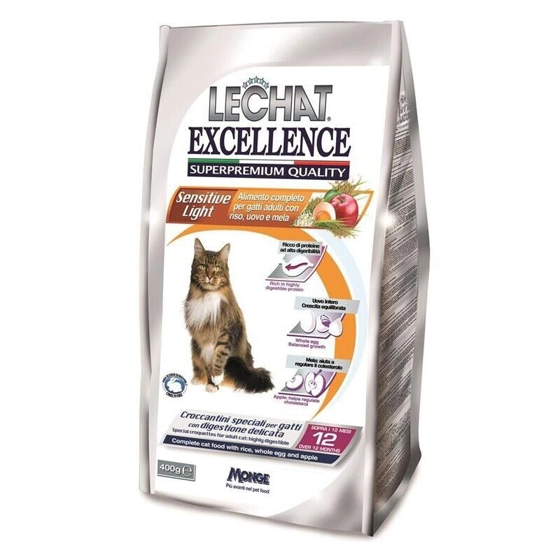 LECHAT EXCELLENCE SUPERPREMIUM CROCCANTINI 400 GRAMMI SENSITIVE