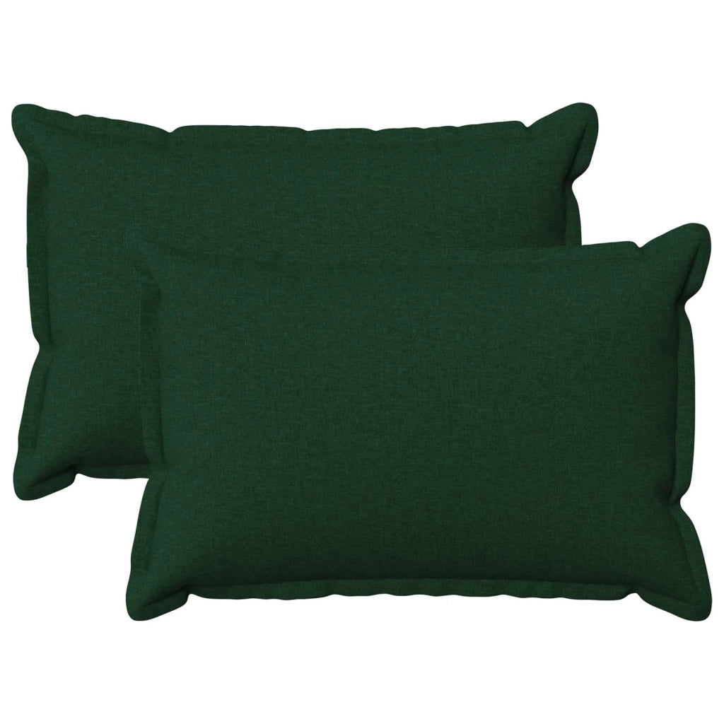 Federa 2 pcs HOUTEN Verde Scuro 50 x 70 cm Lino 919411