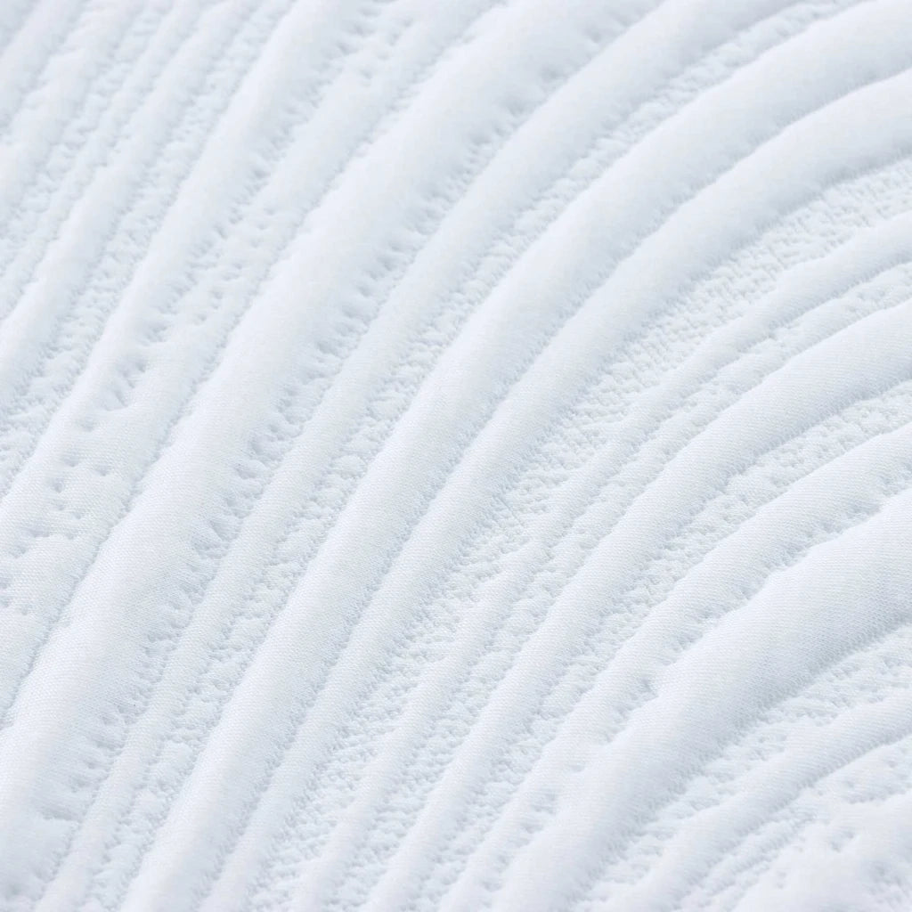 Materasso-Materasso per letto Bianco e Nero 90 x 190 cm Tessuto Jacquard