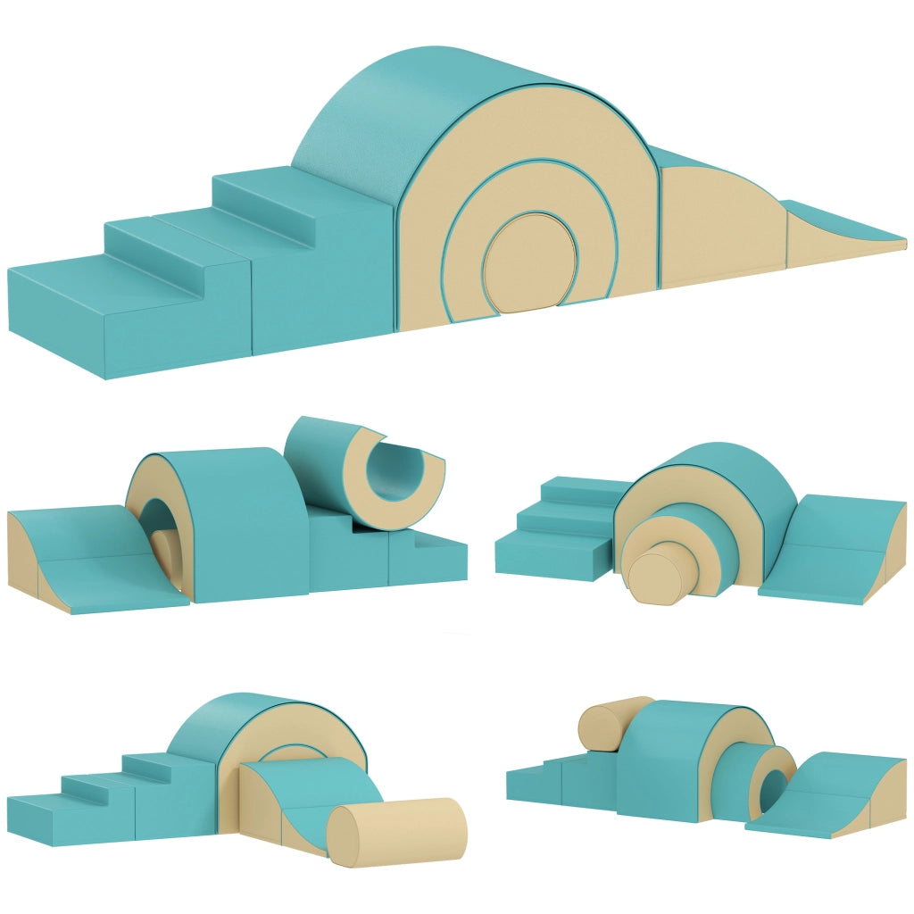 Set 5 Blocchi Morbidi Schiuma ¨C Xylo ¨C Bambini Forme Creative Verde
