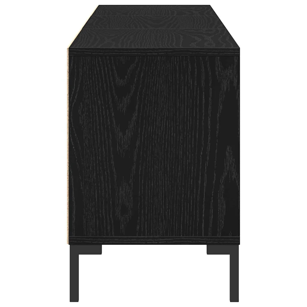 Mobile TV Rovere Nero 150 x 30 x 44,5 cm Legno multistrato 862878