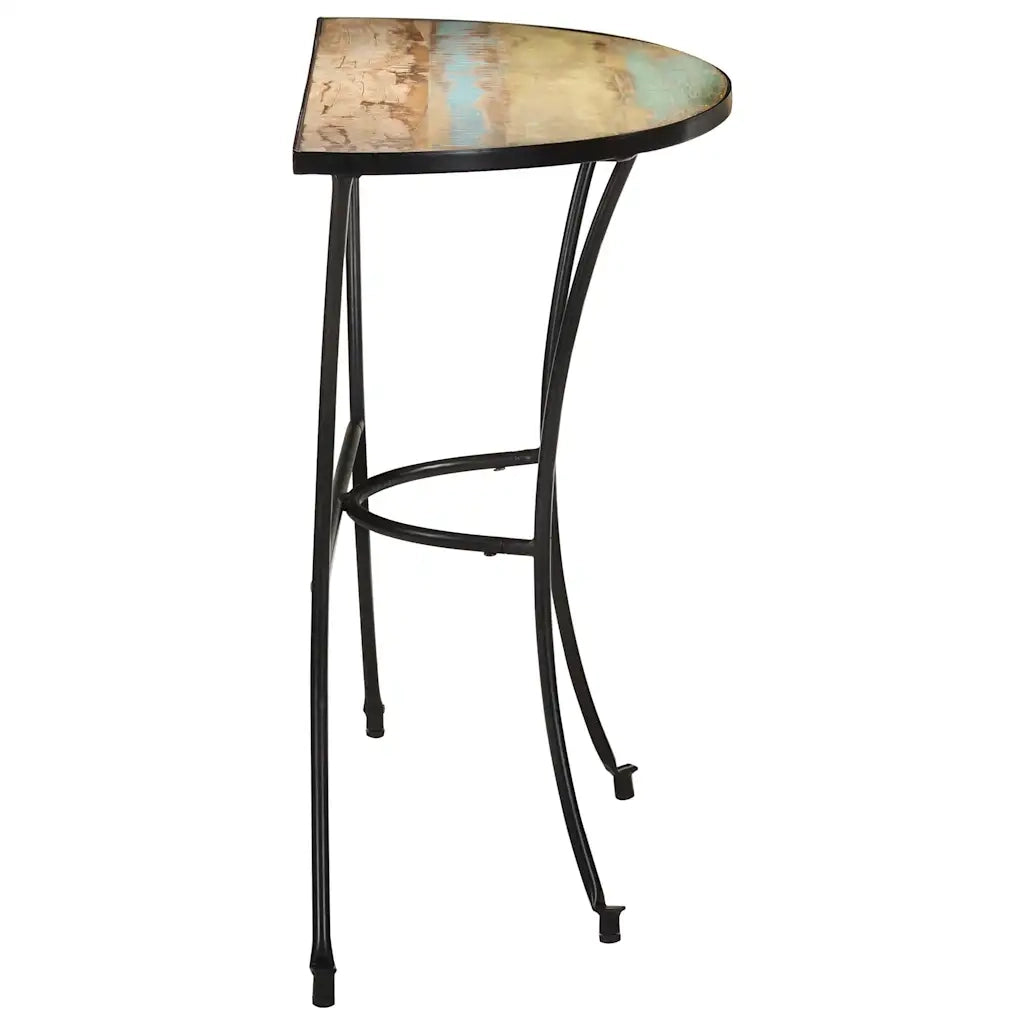 Tavolino Laterale-Tavolino da soggiorno-Tavolo 110x40x77 cm in Legno Massello di Recupero