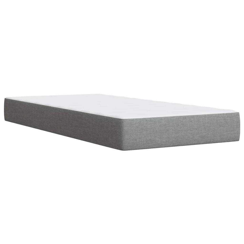 Letto box spring con materasso Grigio Chiaro 80 x 200 cm 3454270