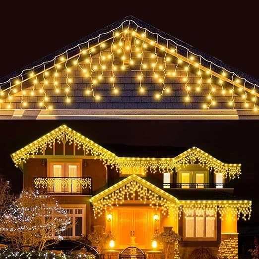 Cascata di Luci LED 4x0,60 Metri per Interni ed Esterni COLORE LED: BIANCO FREDDO