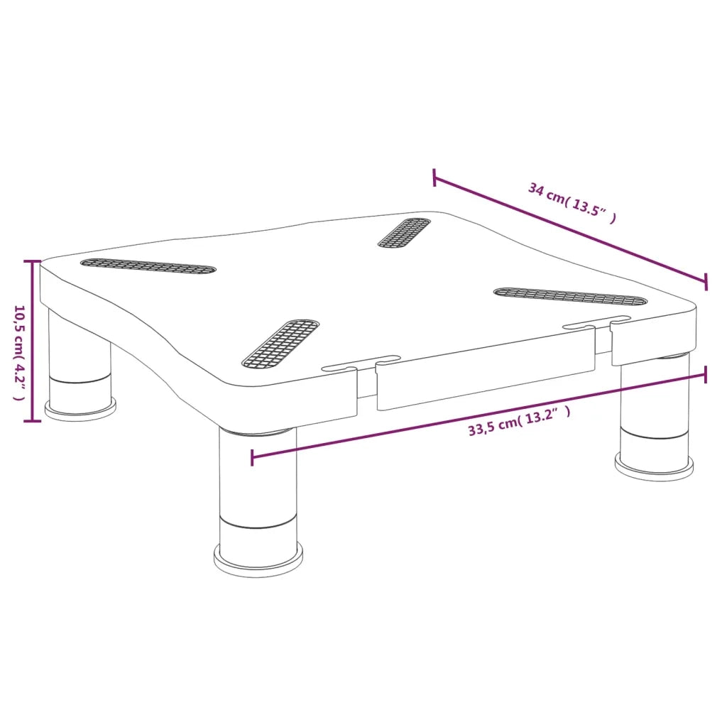 Supporto per Monitor Nero 33,5x34x10,5 cm 51721