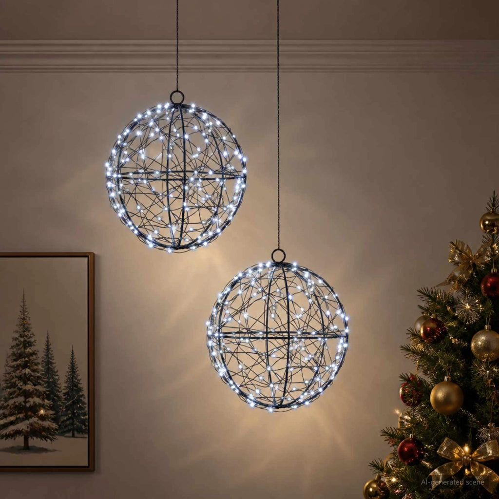 Luce a punta di Natale 2 pz 400 LED Bianco freddo 42049777