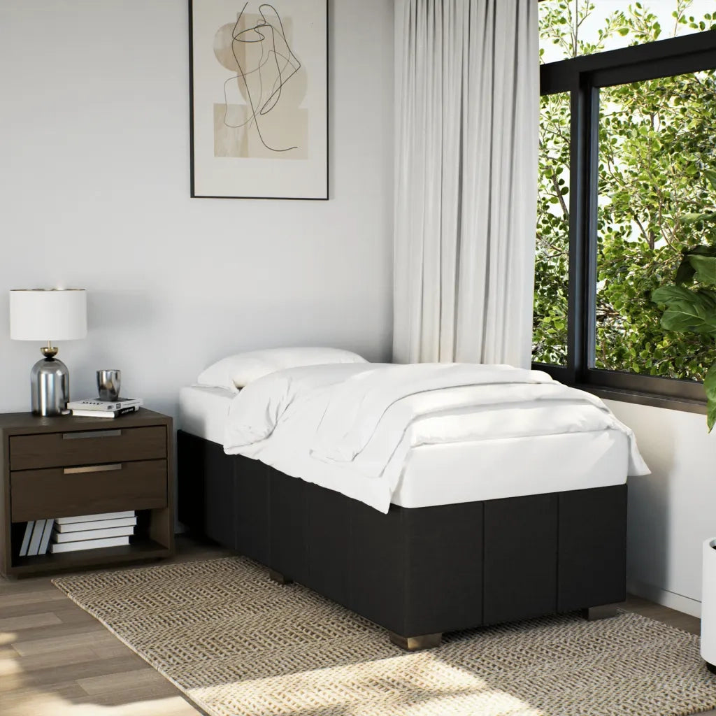 Giroletto senza Materasso Nero 80x200 cm Tessuto