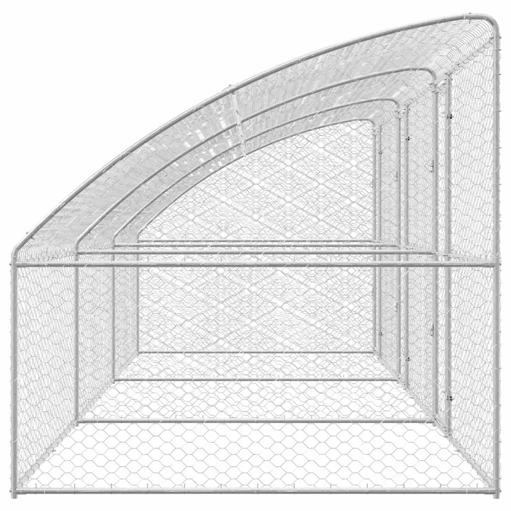Cuccia per cani 3 pcs Argento 6 x 2 x 2 m Acciaio zincato 3368334