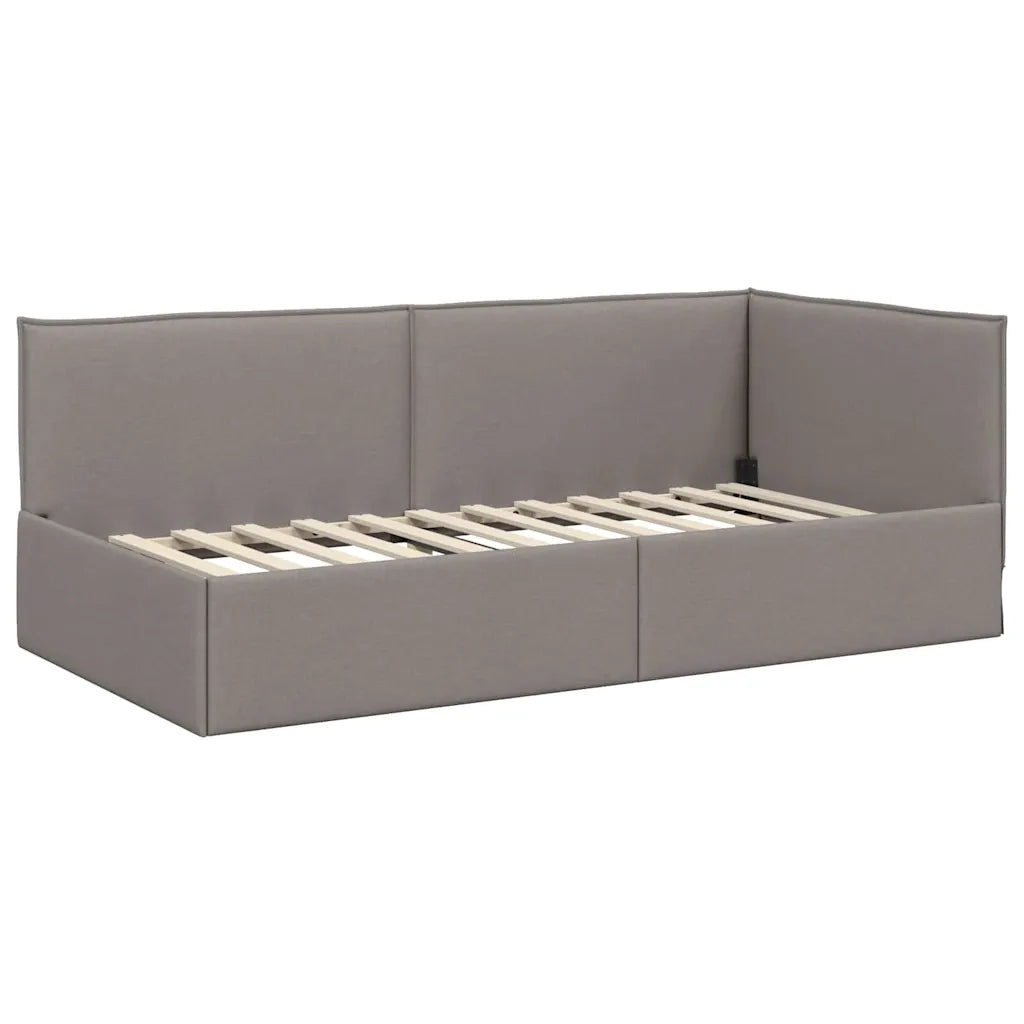 Cornice del letto ad angolo Talpa 90 x 190 cm Tessuto