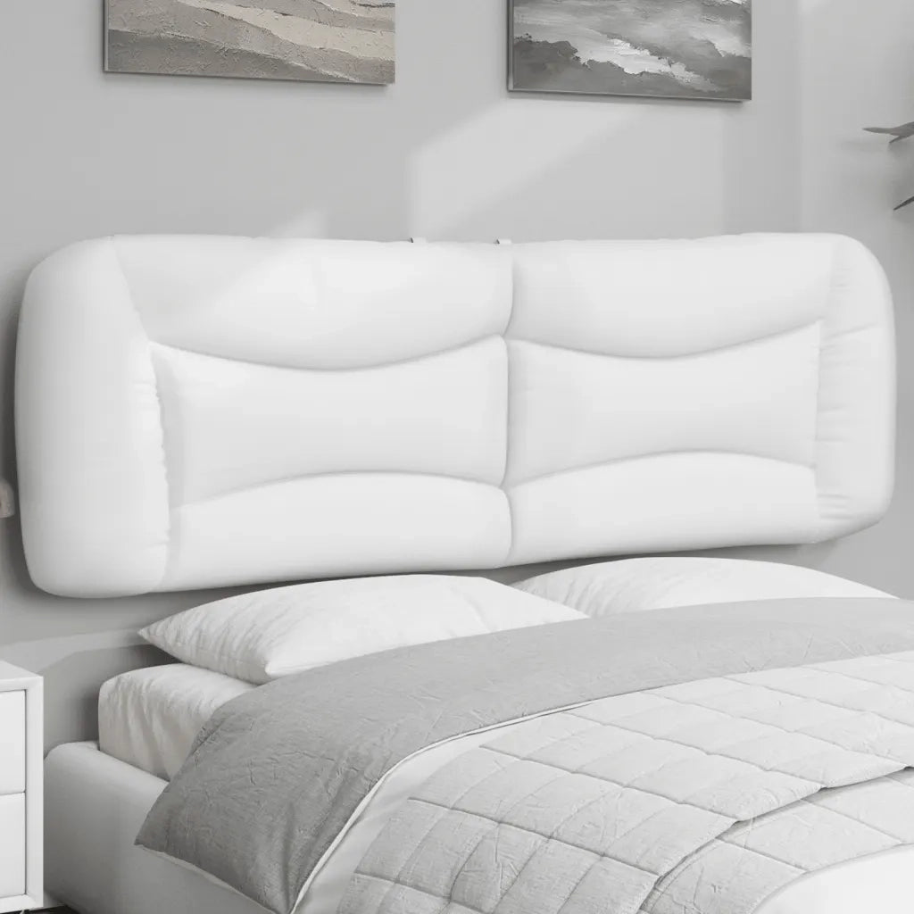 Coussin de tête de lit Hvar blanc 160 cm similicuir