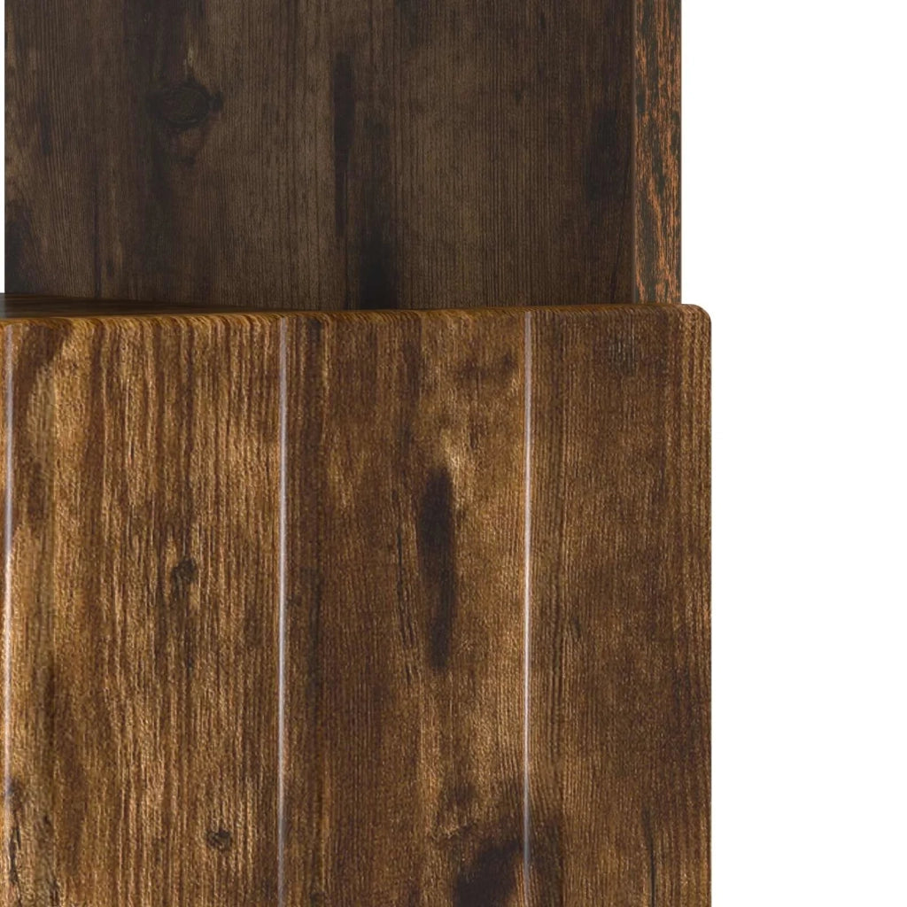 Mobile TV LED ZWOLLE 100 x 35 x 43 cm Rovere Fumo 896550
