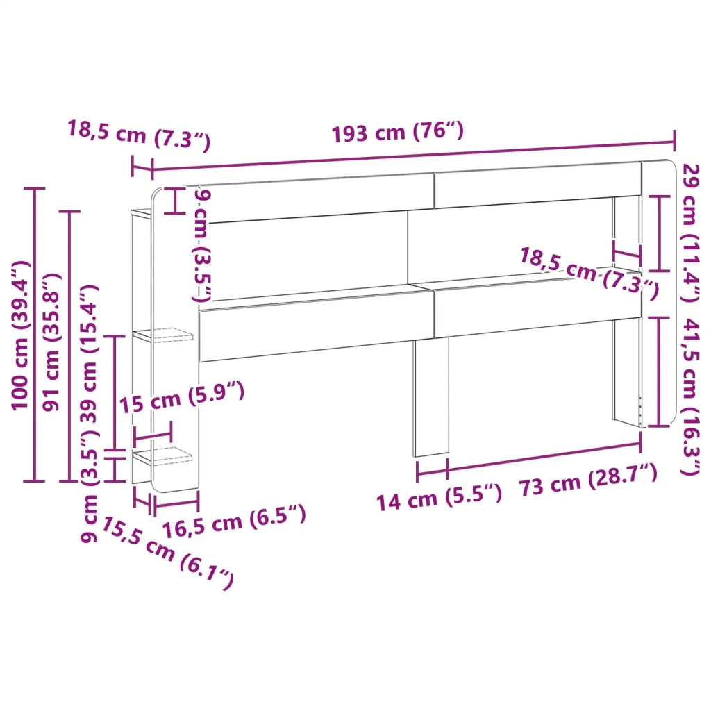 Testata del letto Legno antico Legno ingegnerizzato 8001298