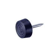 Scivoli in PVC neri con chiodo Ã˜ 15 mm. 8 pz.