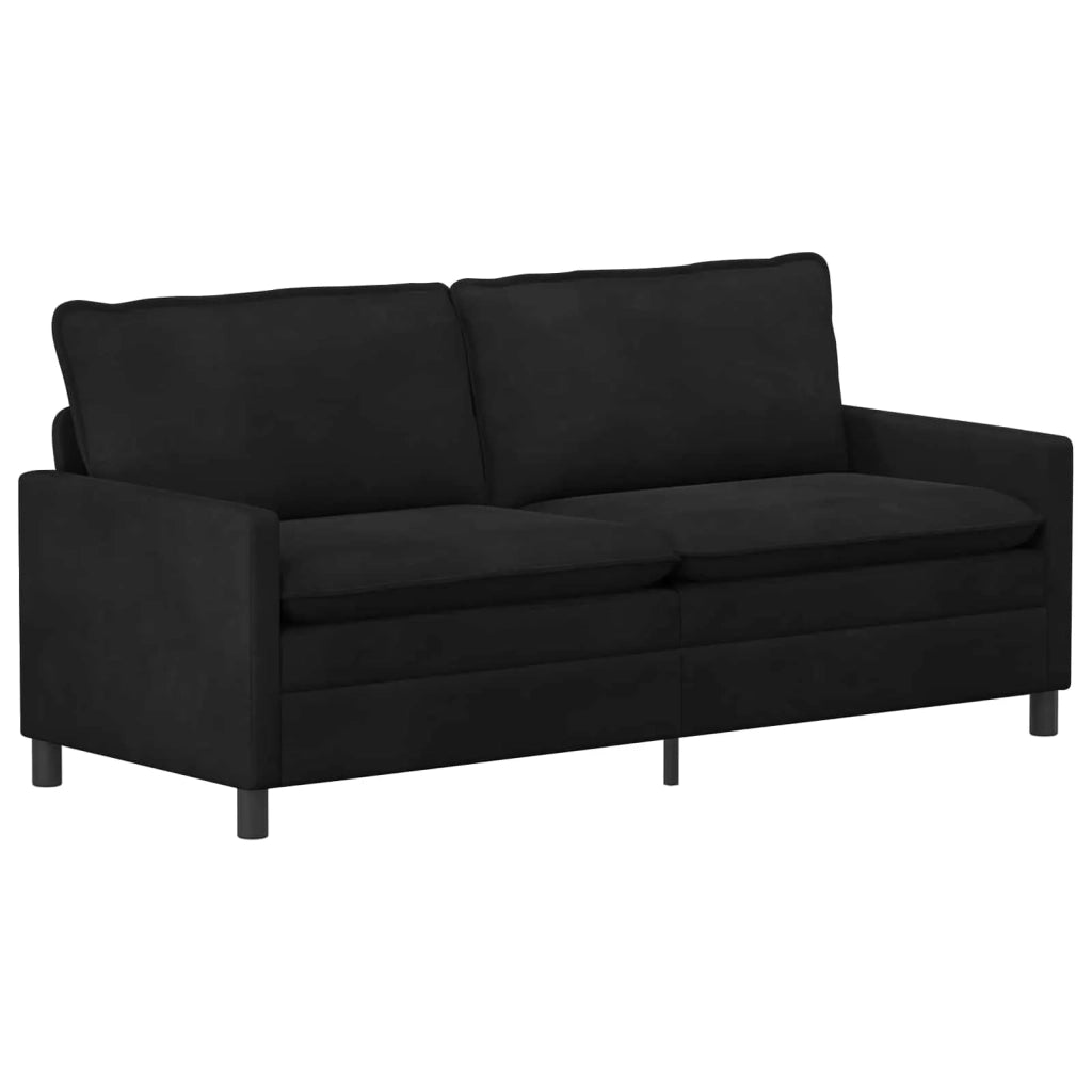 Set di divani 2 pcs Nero Velluto 3417114
