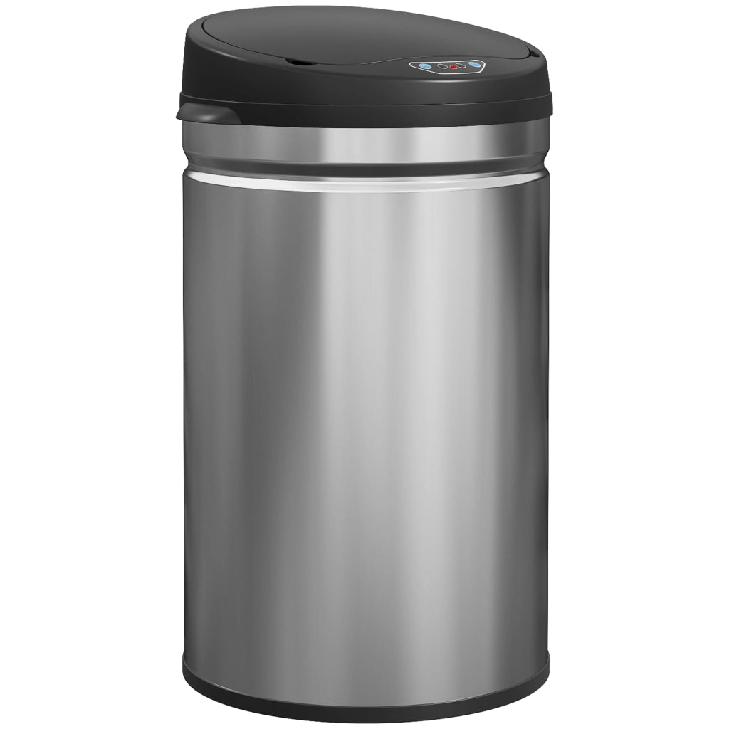 Pattumiera con Sensore Automatico 30 L in Acciaio Inox Cestino Rifiuti con Chiusura Ammortizzata Soft-Close per Cucina