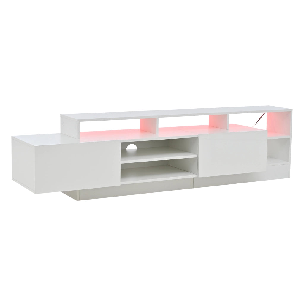 Mobile porta TV bianco 190 cm con luci LED
