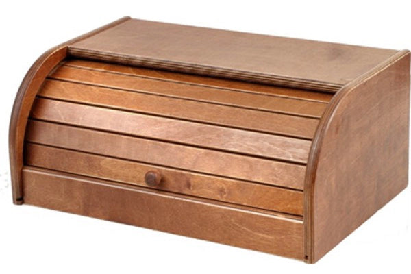 PORTAPANE IN LEGNO SCURO cm. 39X25x17 h