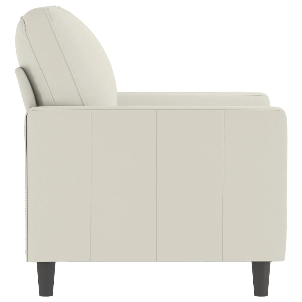 Fauteuil Crème 60 cm Velours