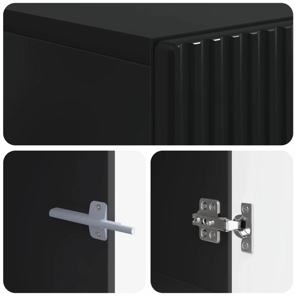 Mobile TV LED ARNHEM 153 x 35 x 43 cm Nero Legno ingegnerizzato 896686