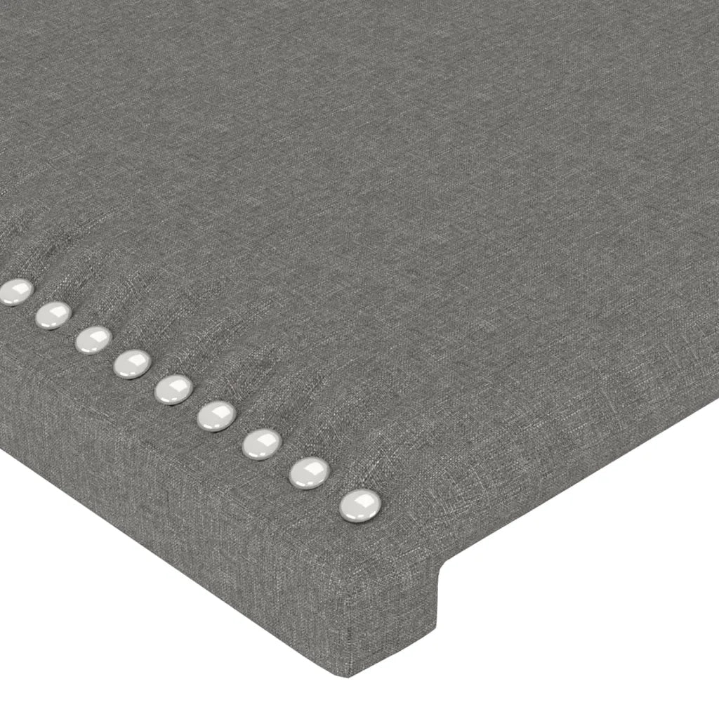 Testiera | Testata a LED GrigioScuro 144x5x118/128cm inTessuto