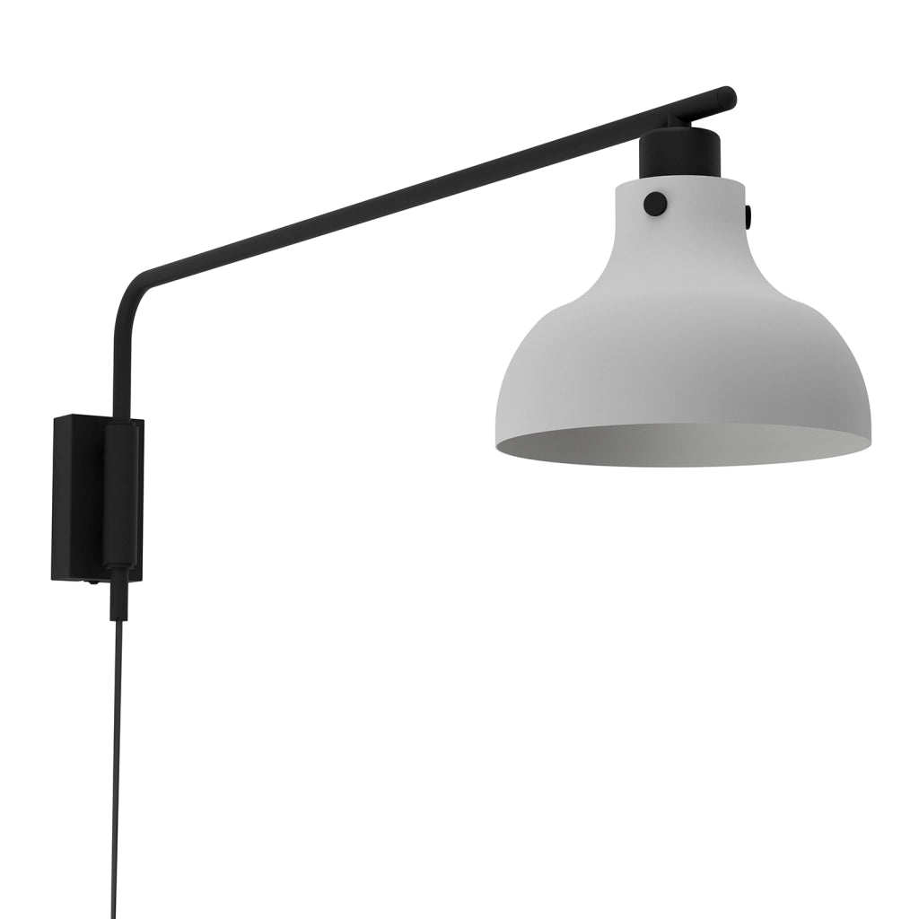 Applique Vintage Matlock Acciaio Grigio 1 Luce E27
