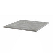 Oviala - Piano tavolo quadrato laminato 60 x 60 cm marmo grigio