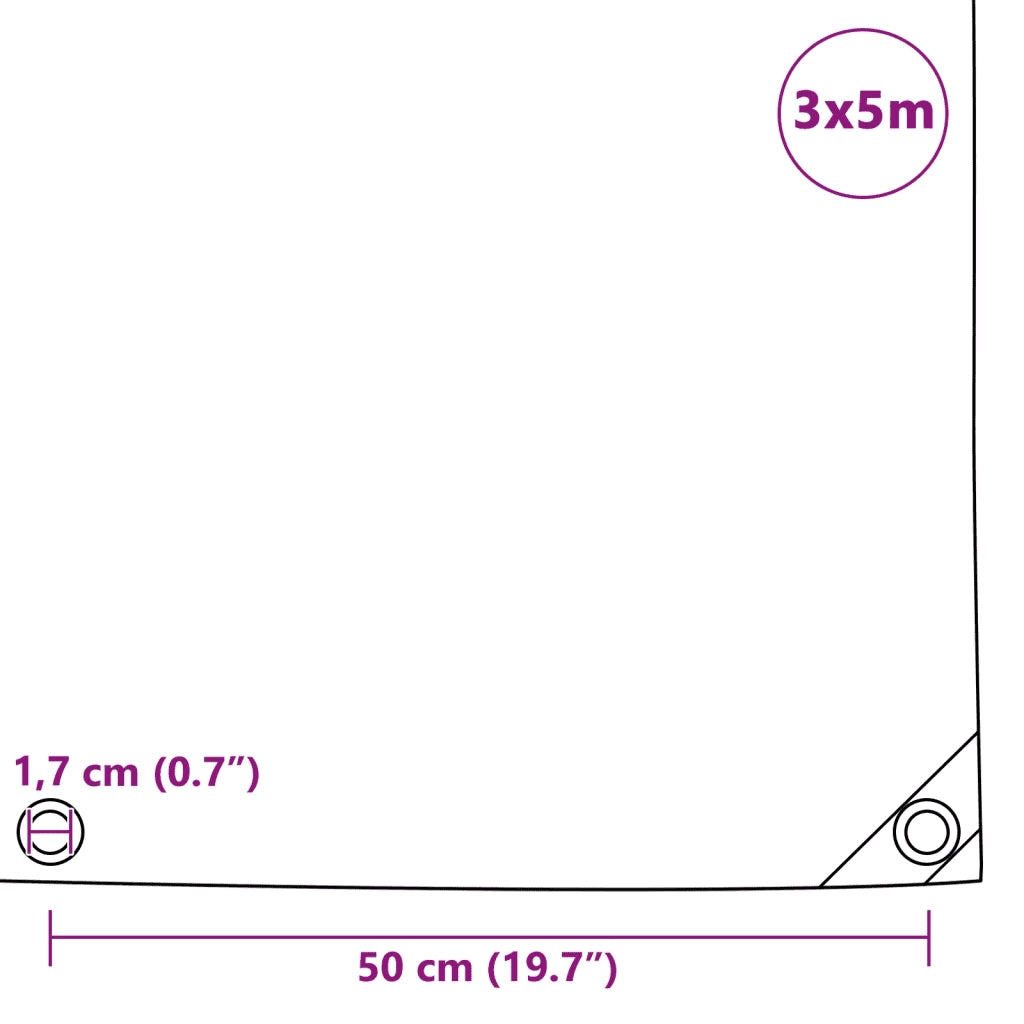 Telone 650 g/m2 3x5 m Blu