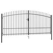 Cancello per recinzione 2 ante Woerden punta lancia 400x224,5cm 145741