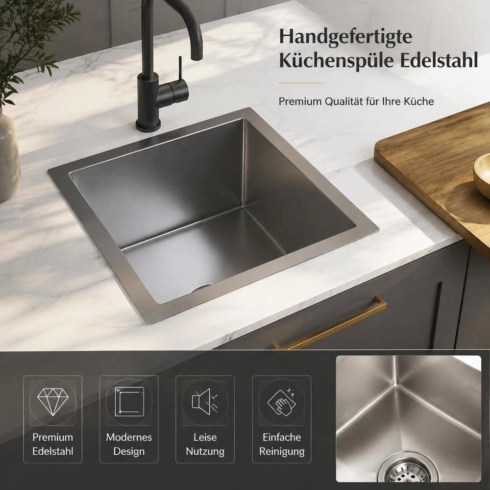 Handmade Stainless Steel Kitchen Sink